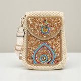 ladies mobile pouch with beads china