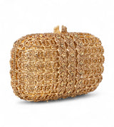 ladies bridal clutch metal white stone china