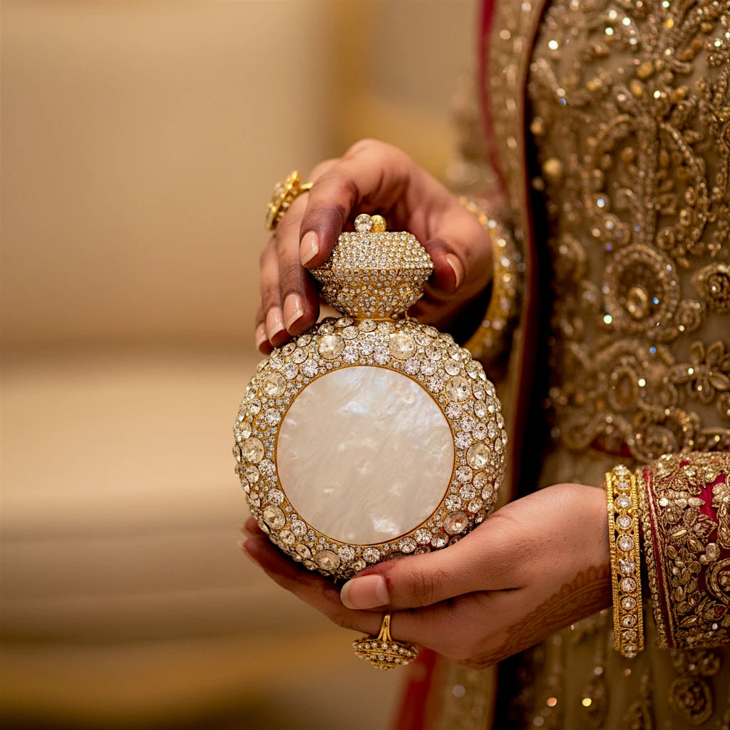 ladies bridal clutch bottle shape china