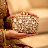 ladies bridal clutch copper stone china