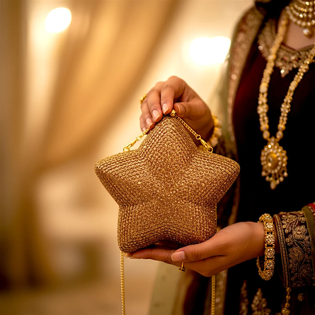 ladies bridal clutch star shape china