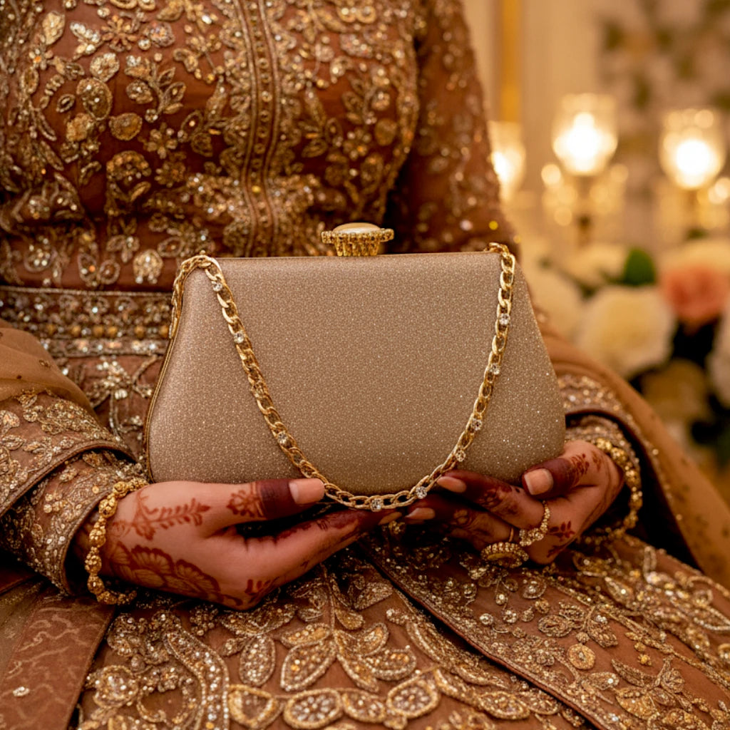 ladies bridal clutch fancy