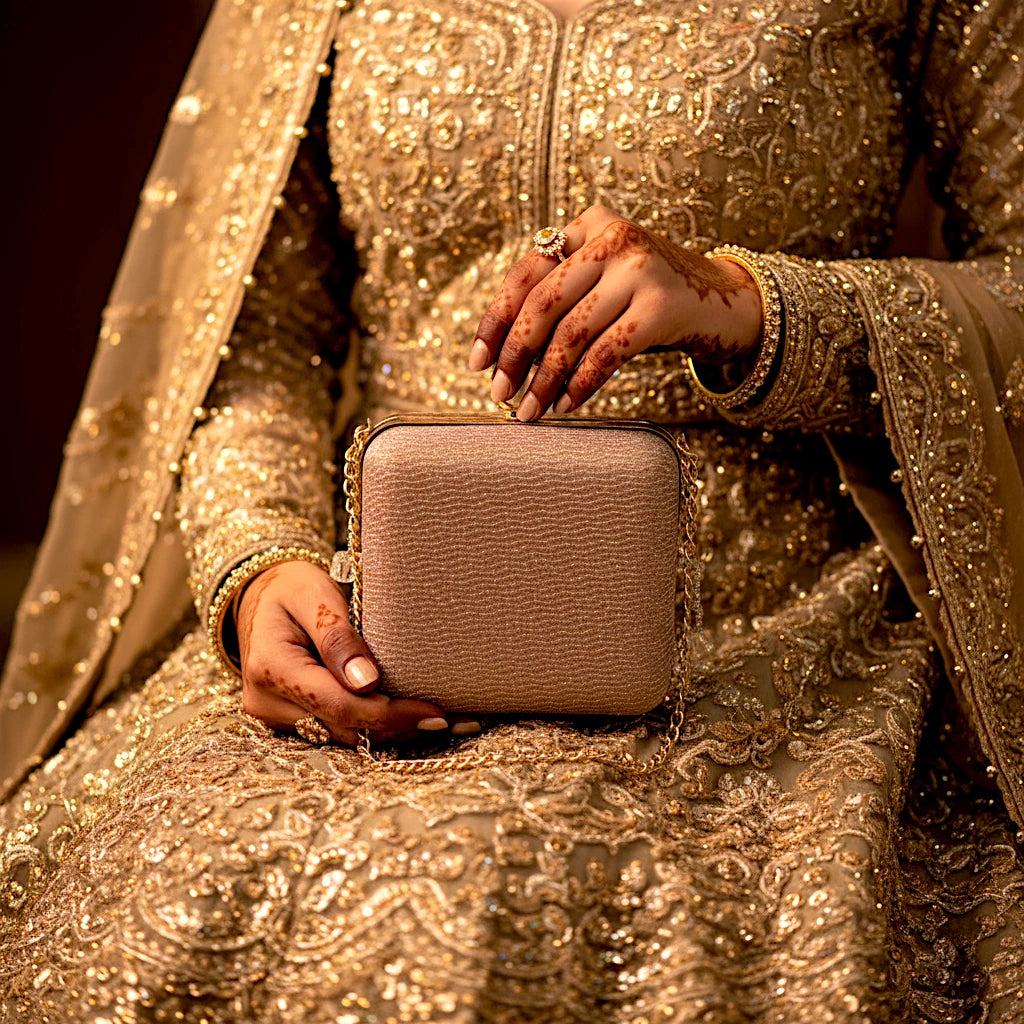ladies bridal clutch fancy