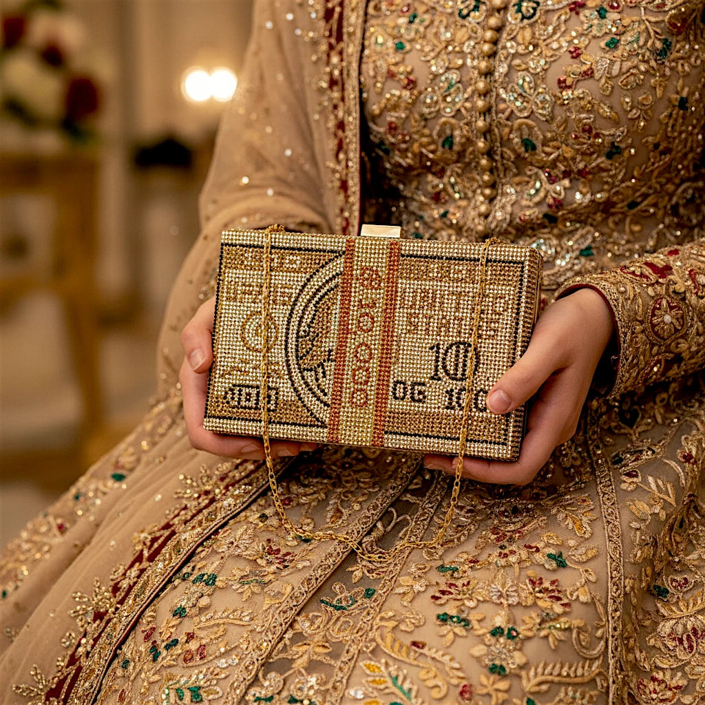 ladies bridal clutch fancy