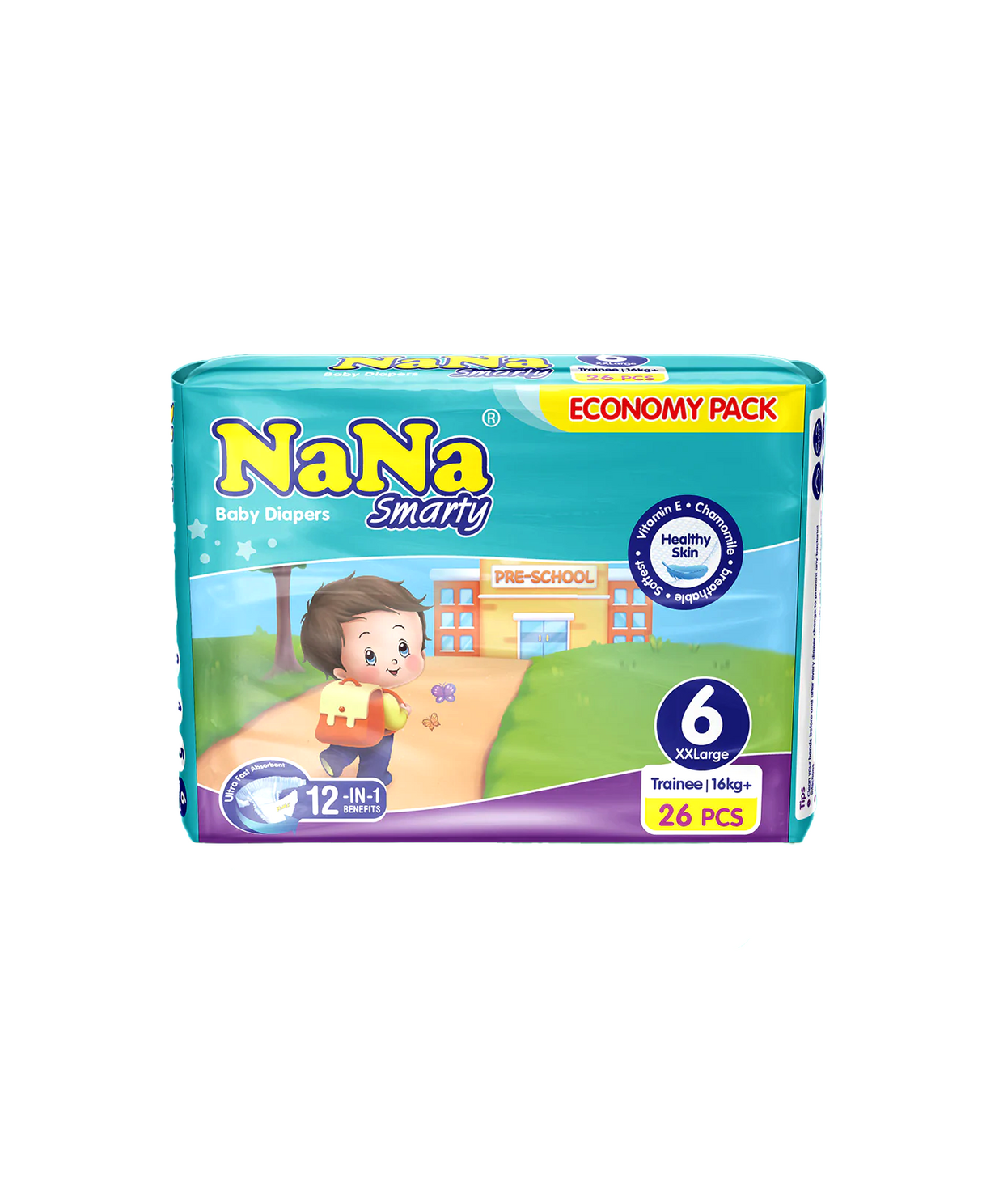 nana diapers economy pack xxl6 26pc