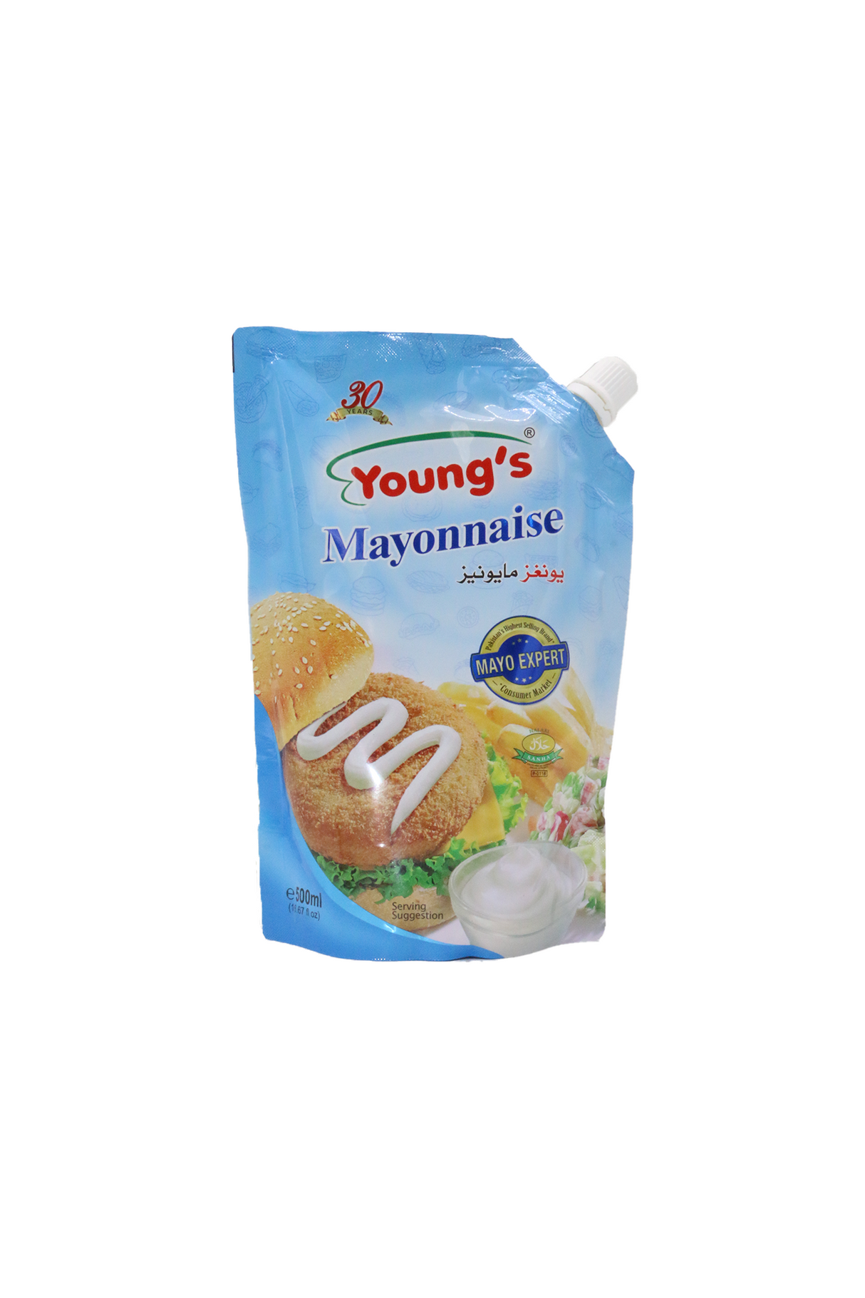 youngs mayonnaise pouch 500ml