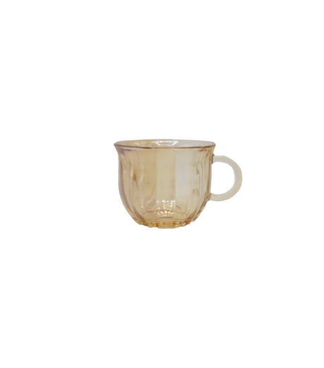 glass mug golden china