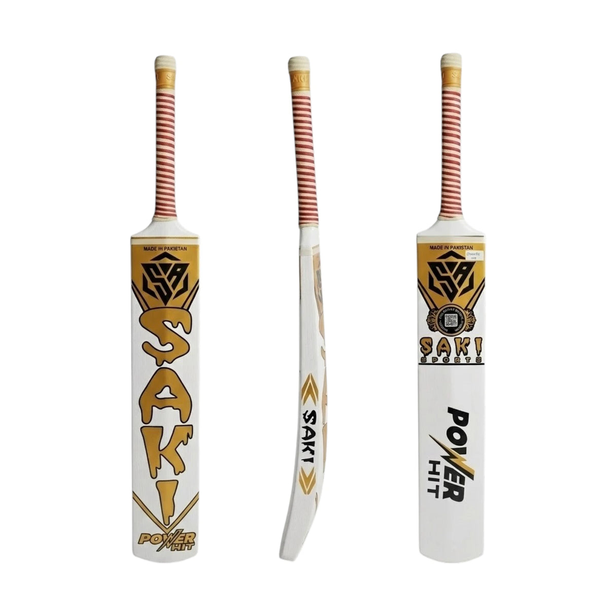 CRICKET TAPEBALL BAT SAKI ORIGINAL POWER HIT