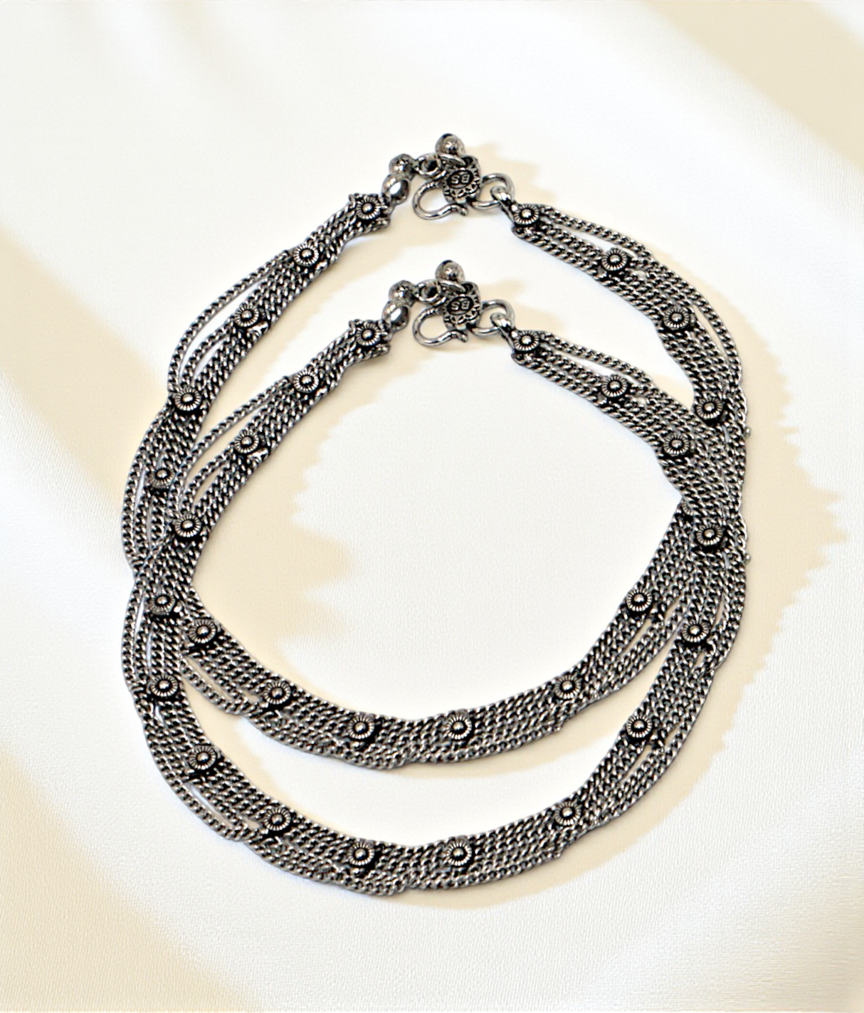 anklet vintage silver