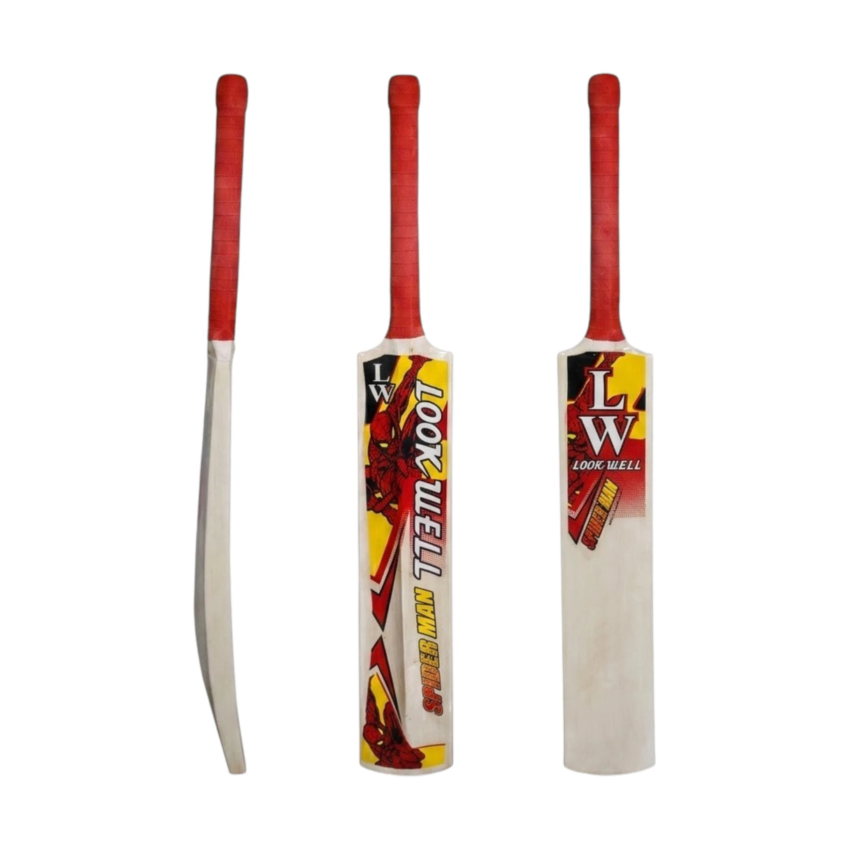 Kids CRICKET TAPEBALL BAT LOOK WELL SPIDER MAN # 4