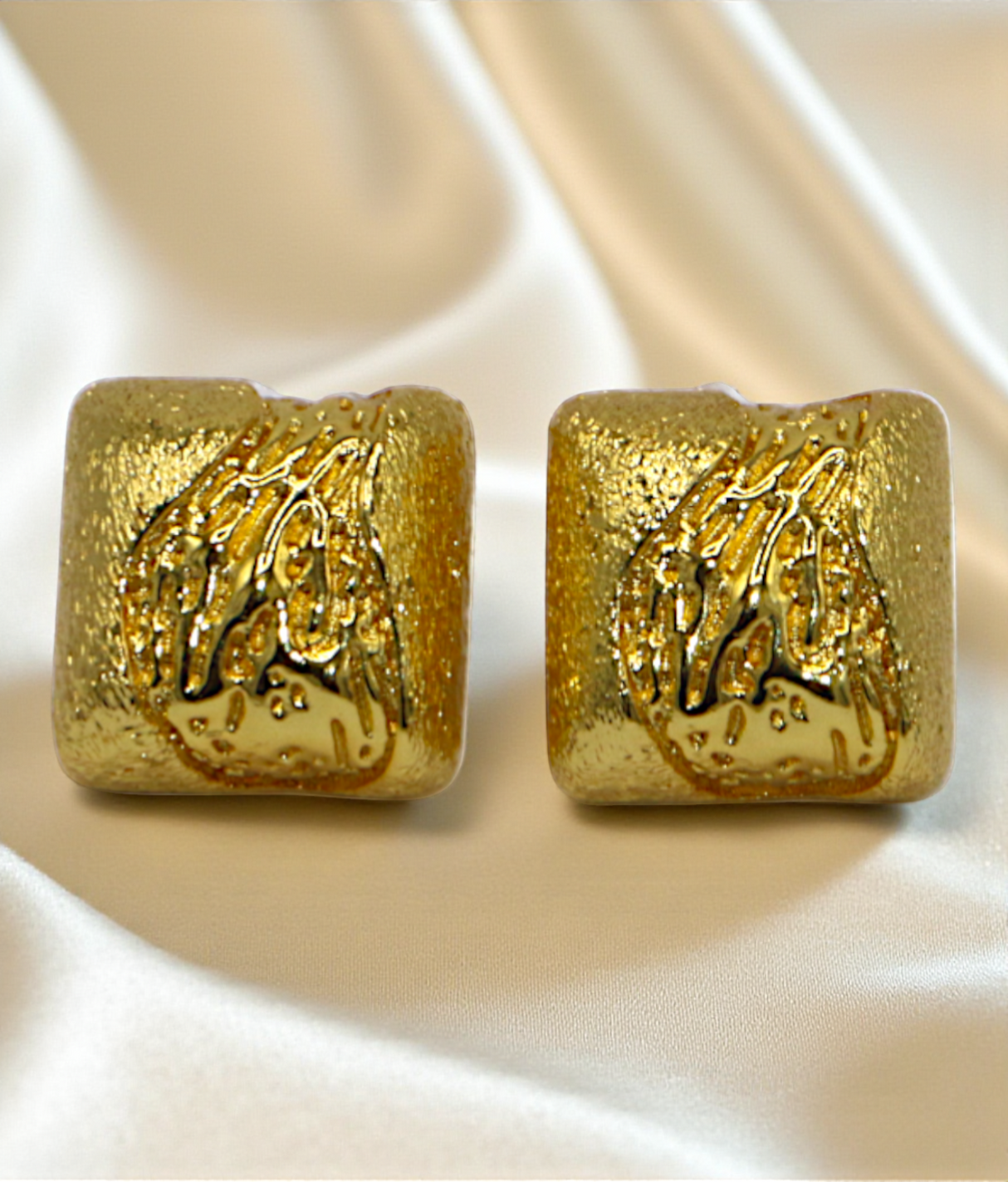 ear ring gold square shape china
