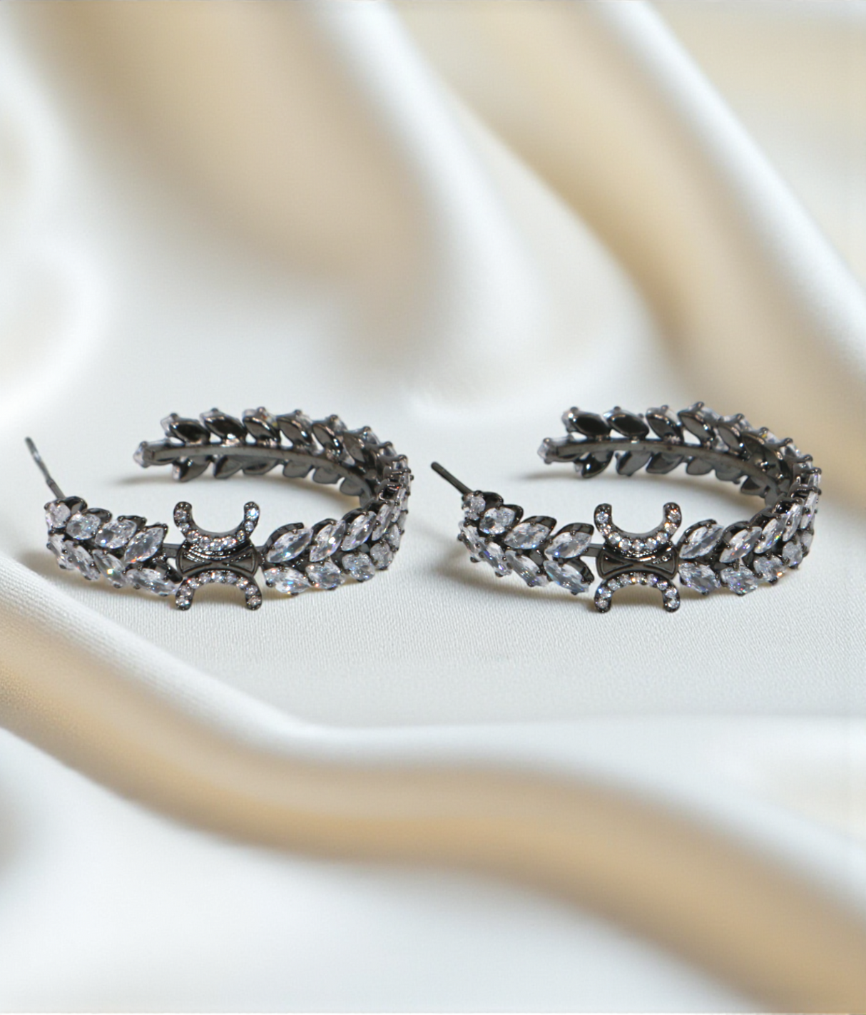 ear ring silver crystal stone with bali style china