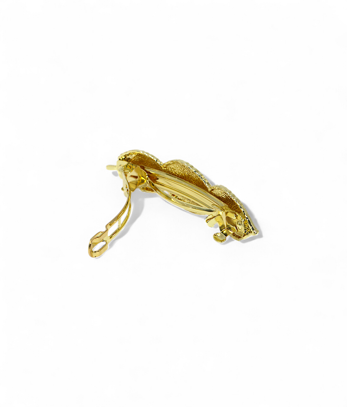 hair clip gold matel leaf china