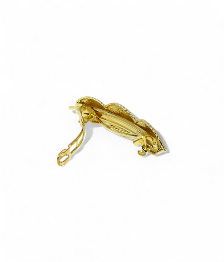 hair clip gold matel leaf china