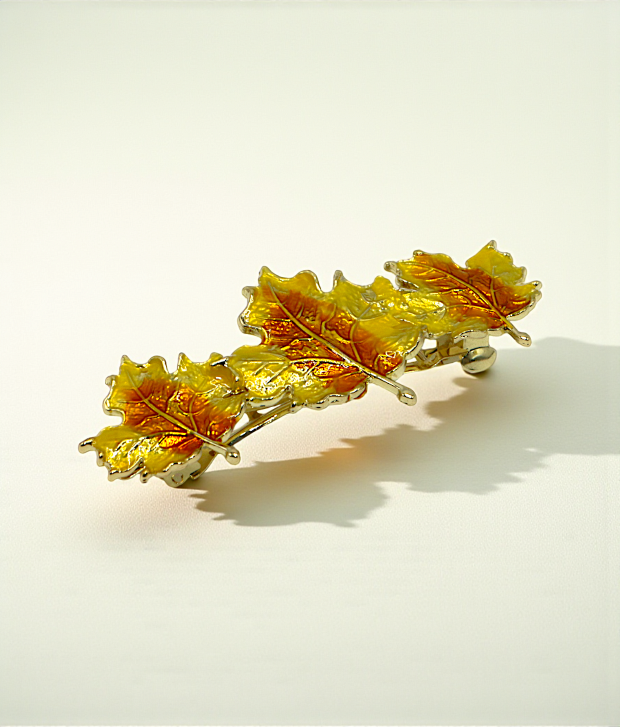 hair clip gold matel leaf china