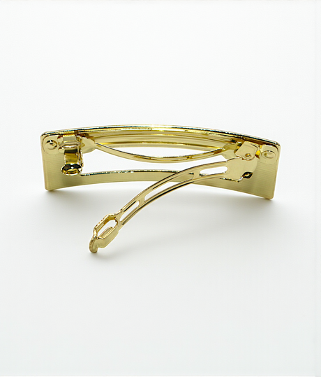 hair clip gold matel rectangle shape china
