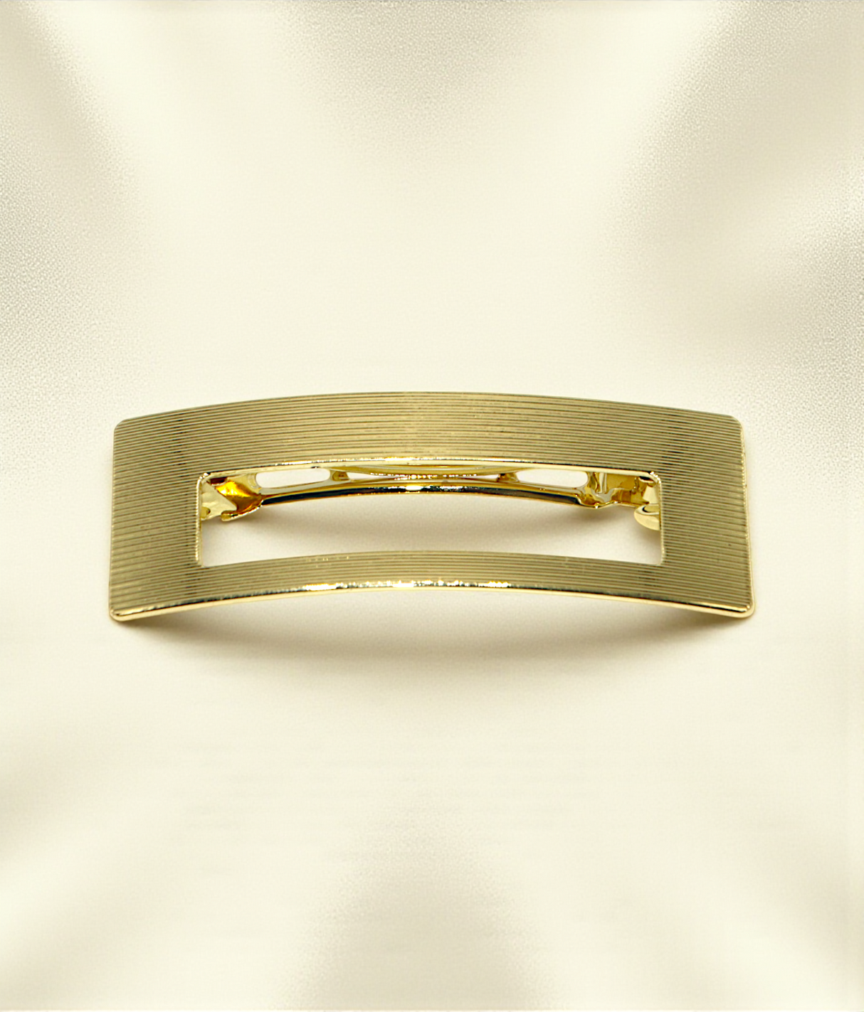 hair clip gold matel rectangle shape china