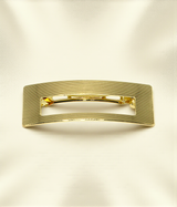 hair clip gold matel rectangle shape china