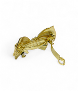 hair clip gold matel bow china