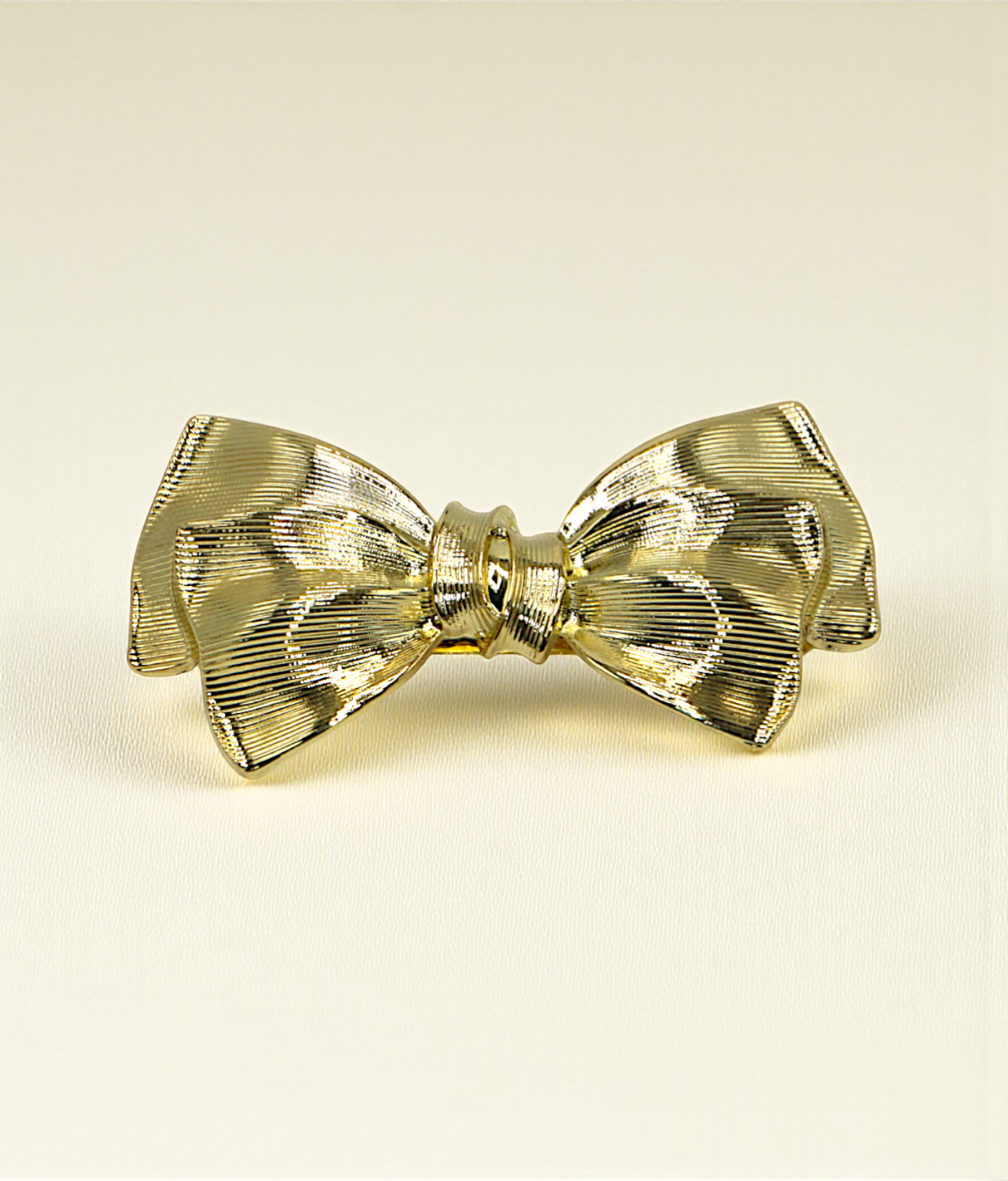 hair clip gold matel bow china