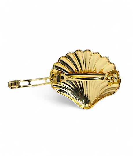hair clip gold matel seashell china