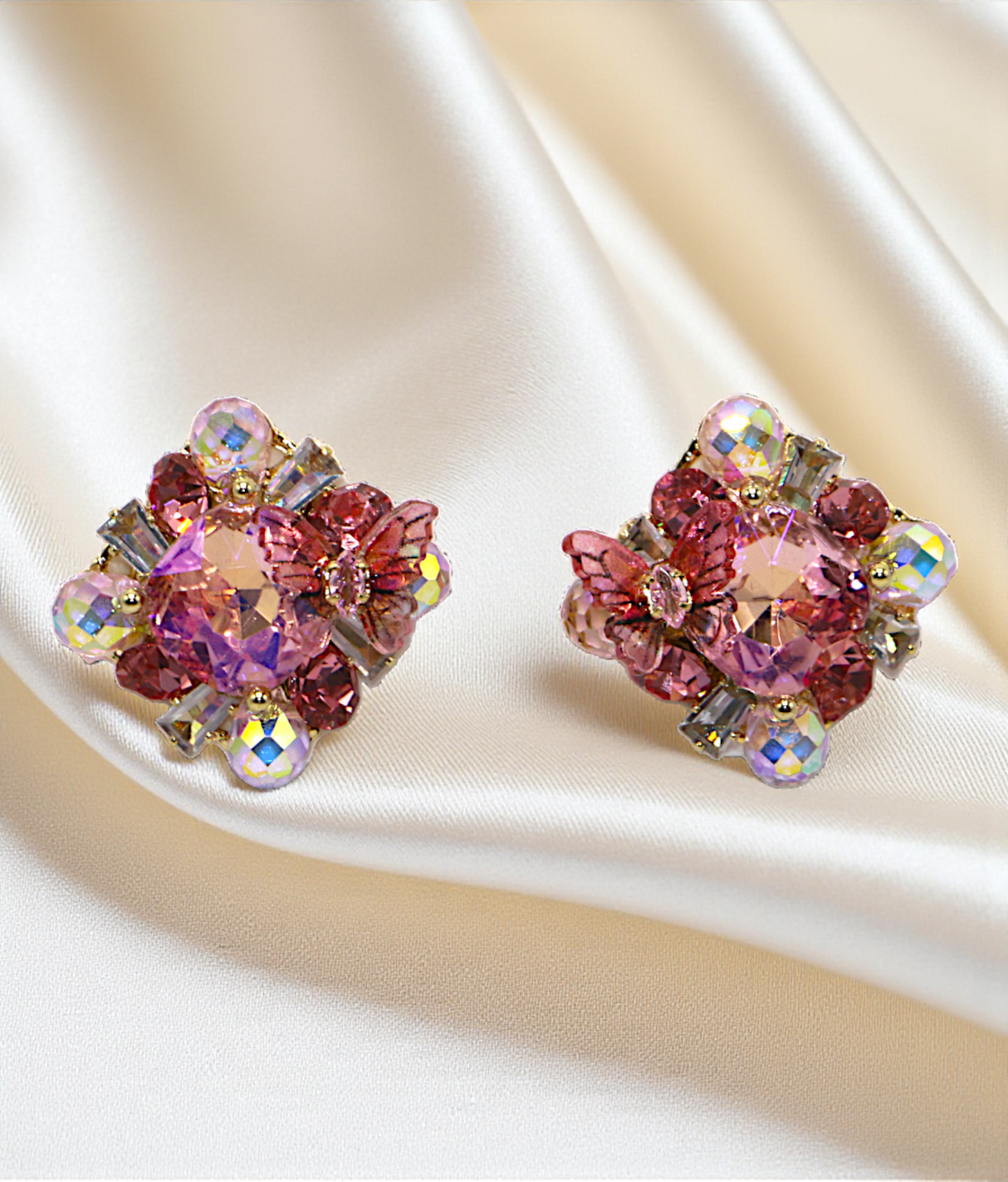 ear ring untique crystal stone china