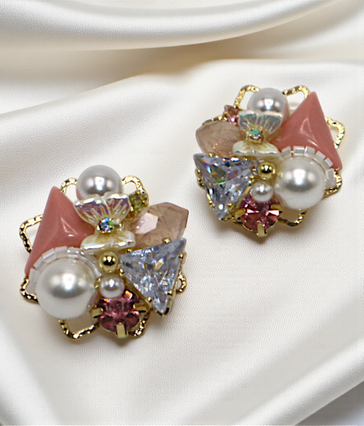 ear ring gold multi beads & pearls china