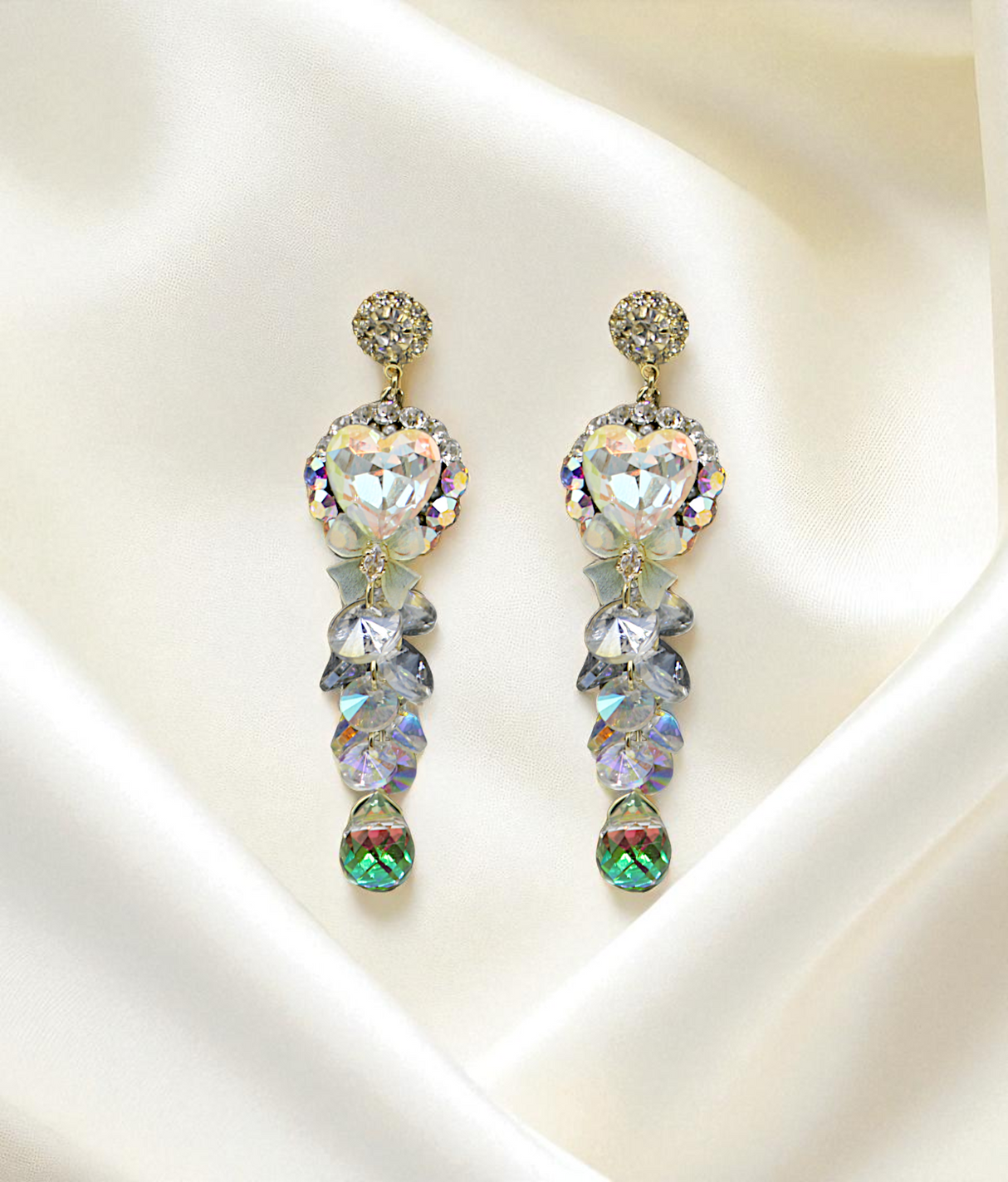 ear ring vintage crystal pearls china