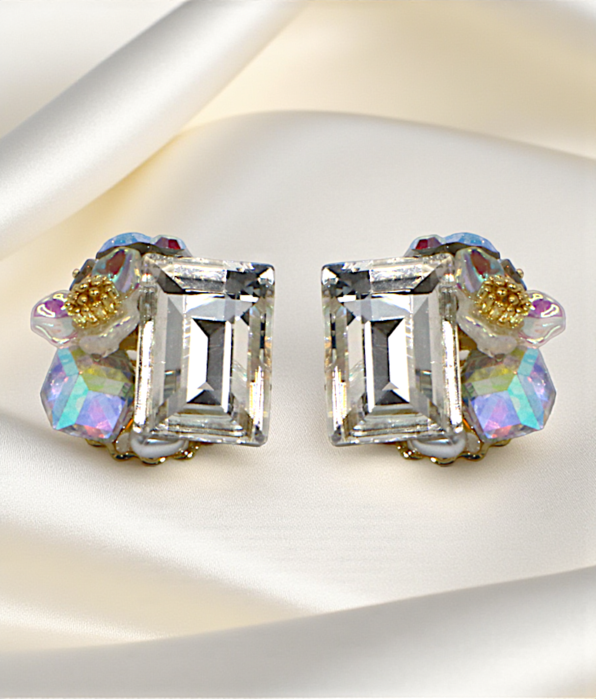 ear ring untique shiny crystal stone china
