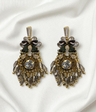 ear ring gold plated crystal pearls with stone china