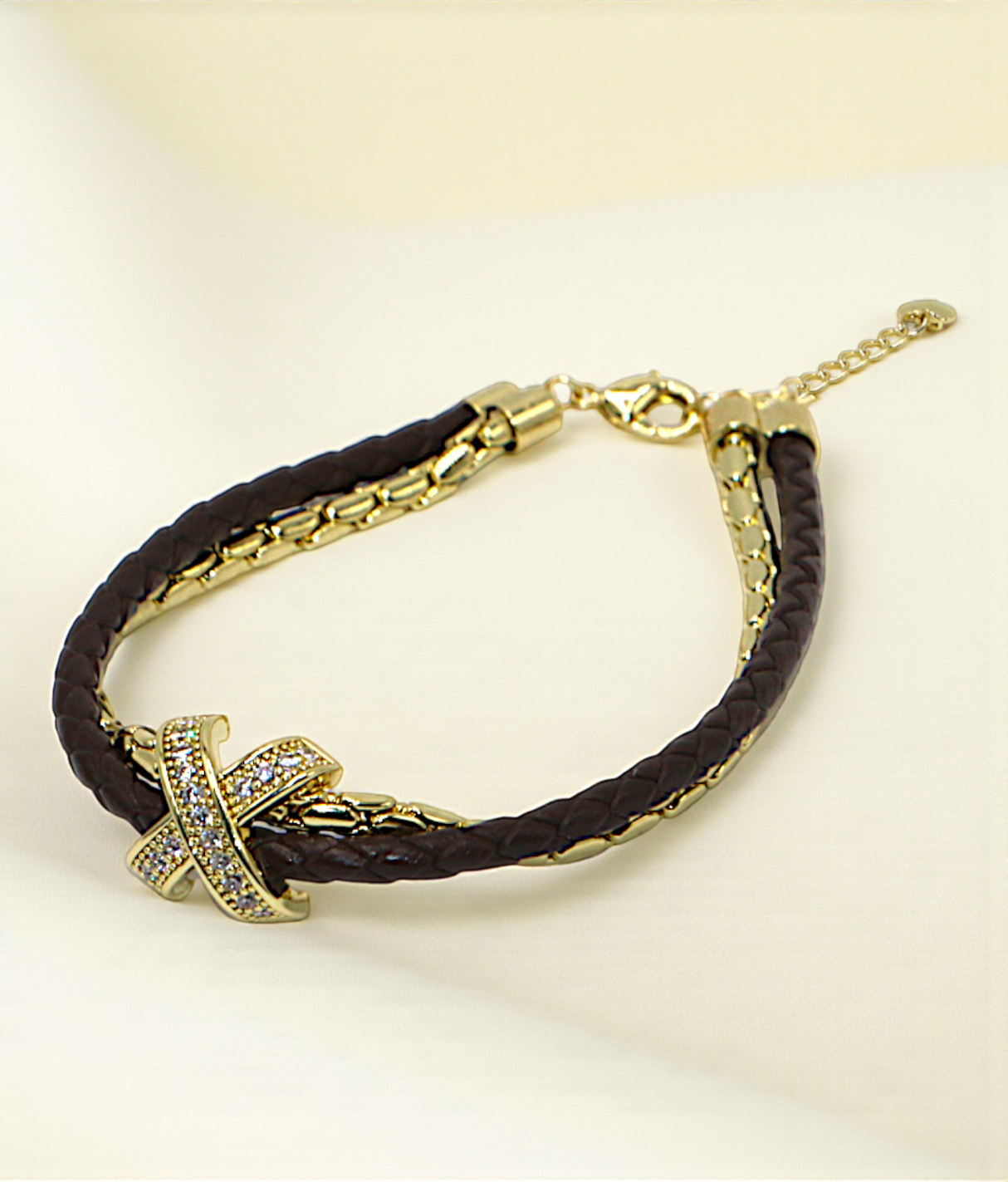 bracelet adjustable leather rope with stone china