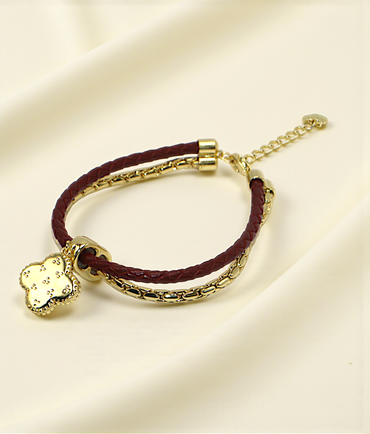 bracelet adjustable leather rope with stone china