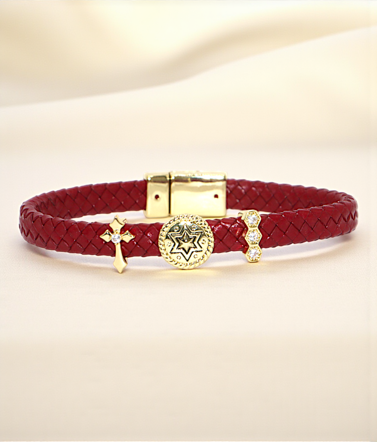 bracelet leather rope with stone china