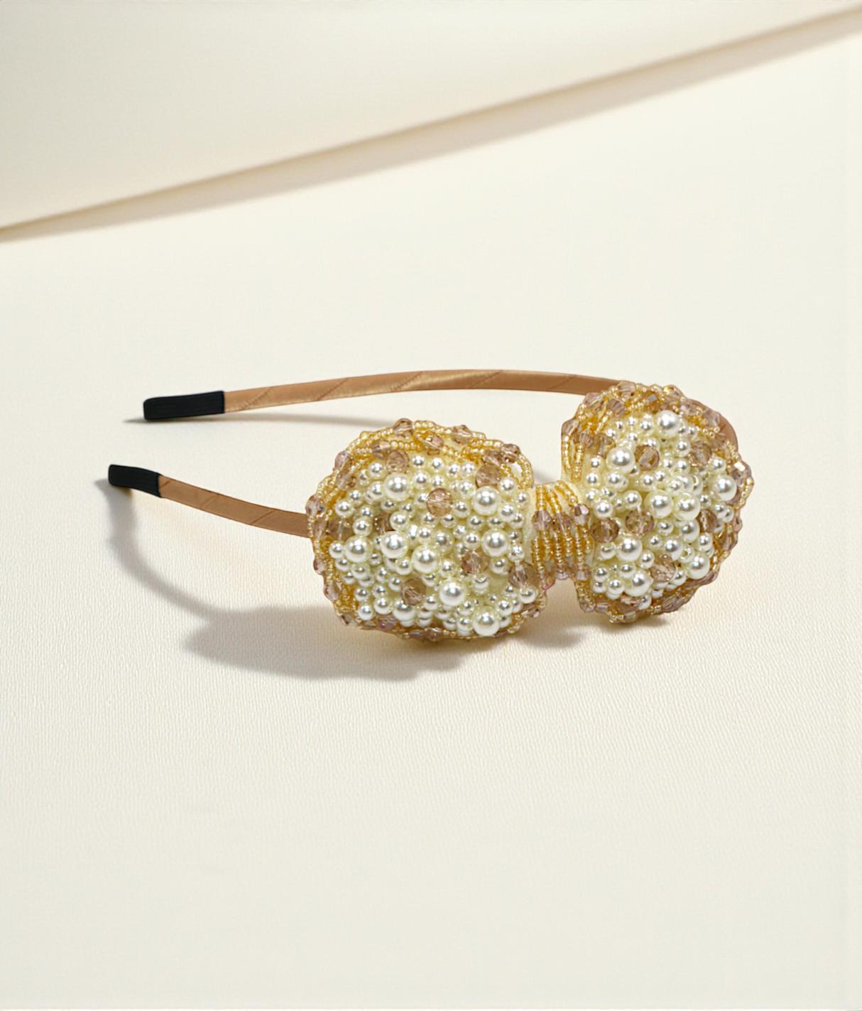 hair band chihair band handmade bow crystal pearls and beads china