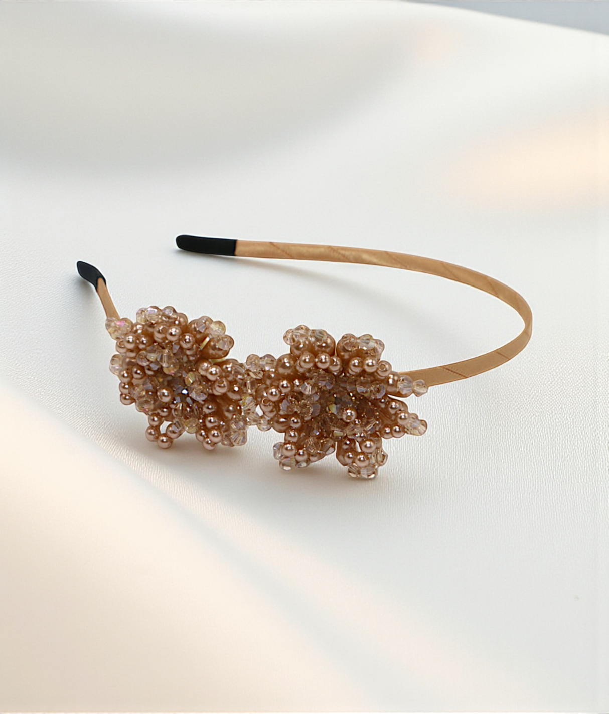 hair band handmade flower crystal pearls china