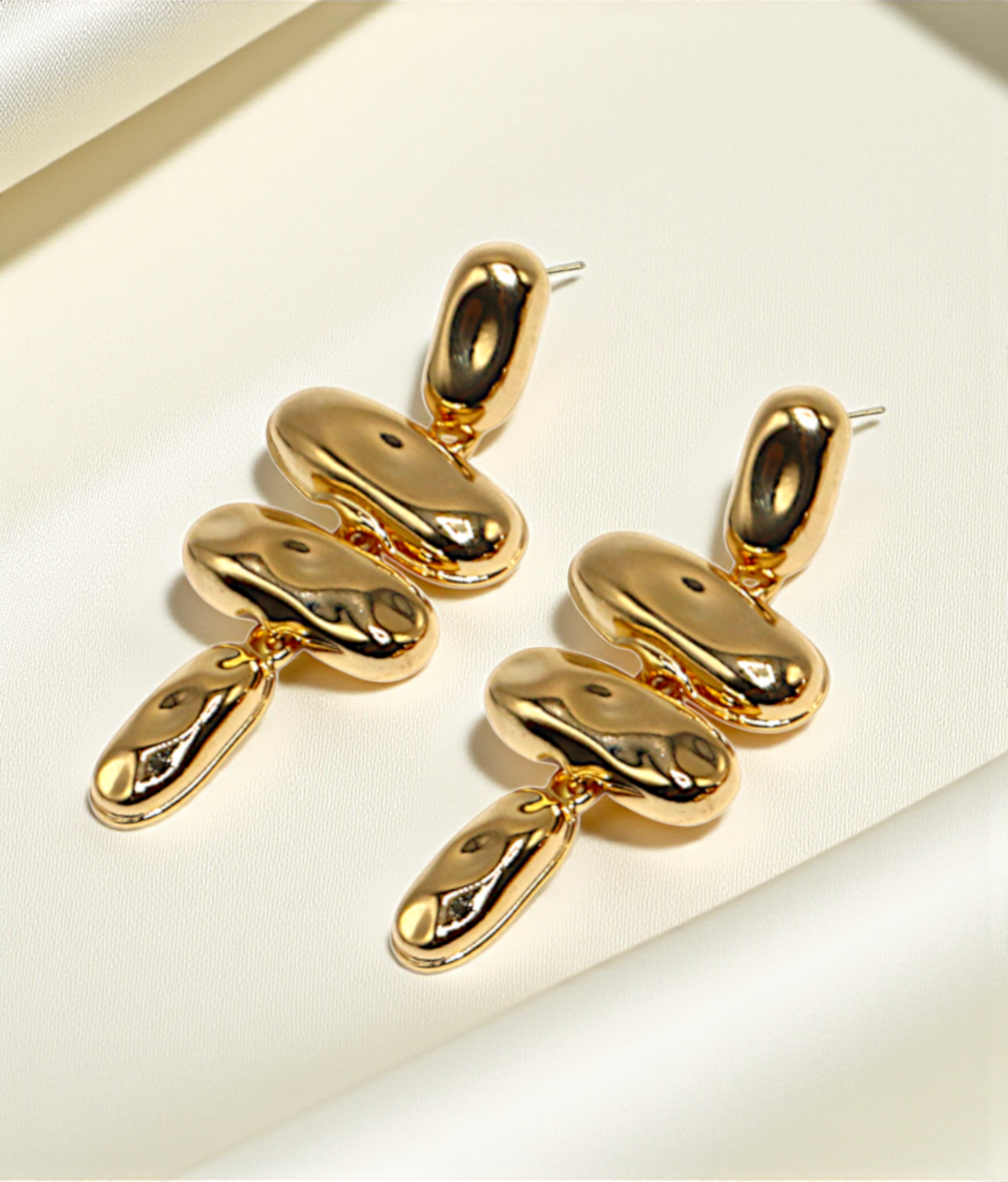 ear ring untique gold plated tassel china