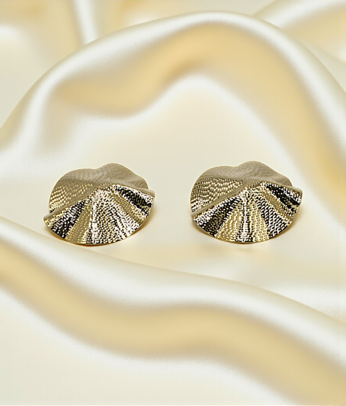 ear ring lotus  leaf shape with gold plated china