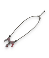 necklace gold & silver snake chain multi beaded china