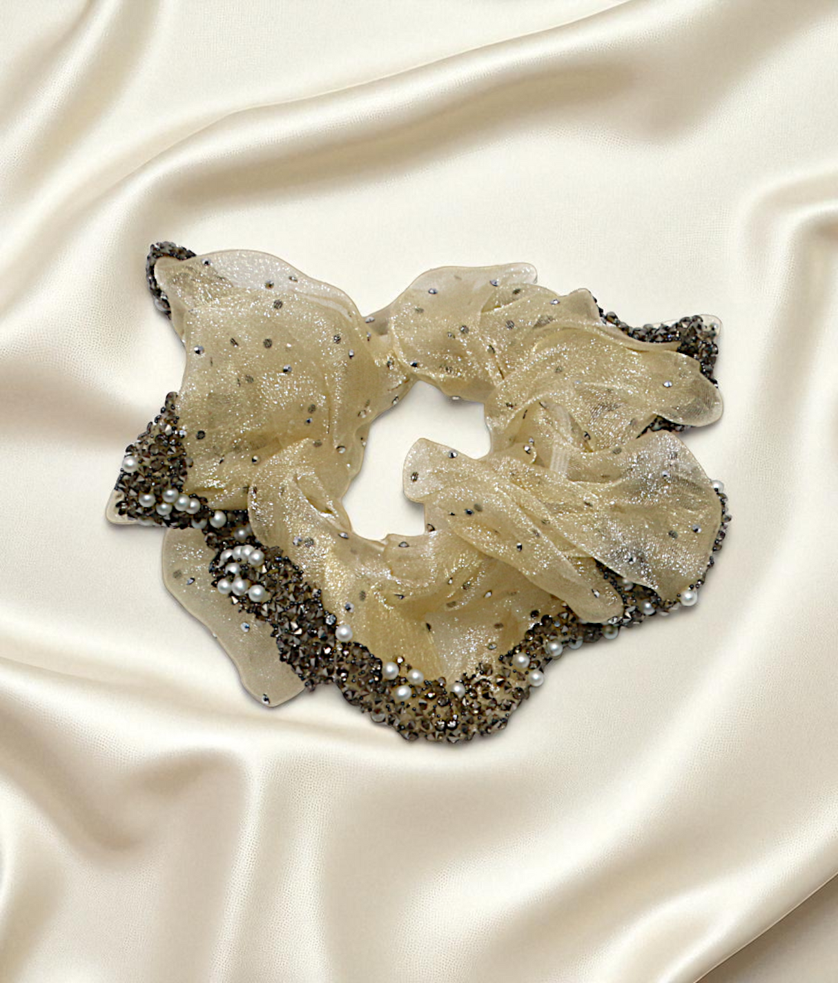 scrunchies mix color with pearls china