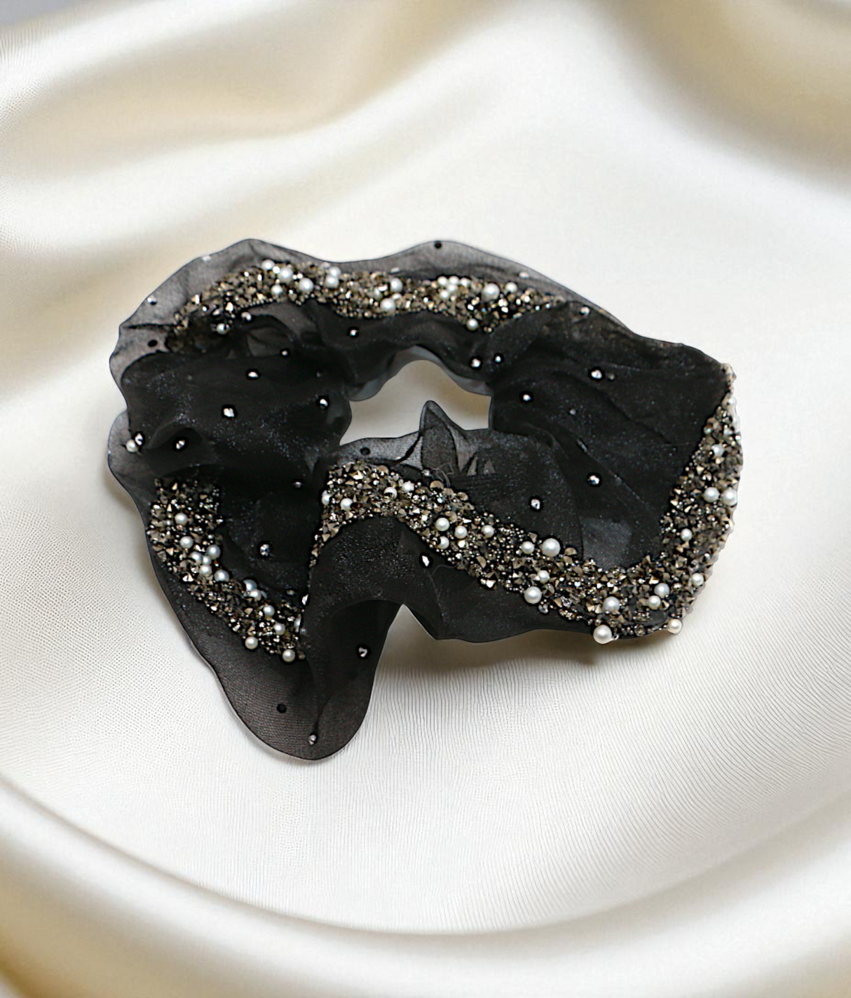 scrunchies mix color with pearls china