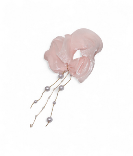 scrunchies mix color with pearls china