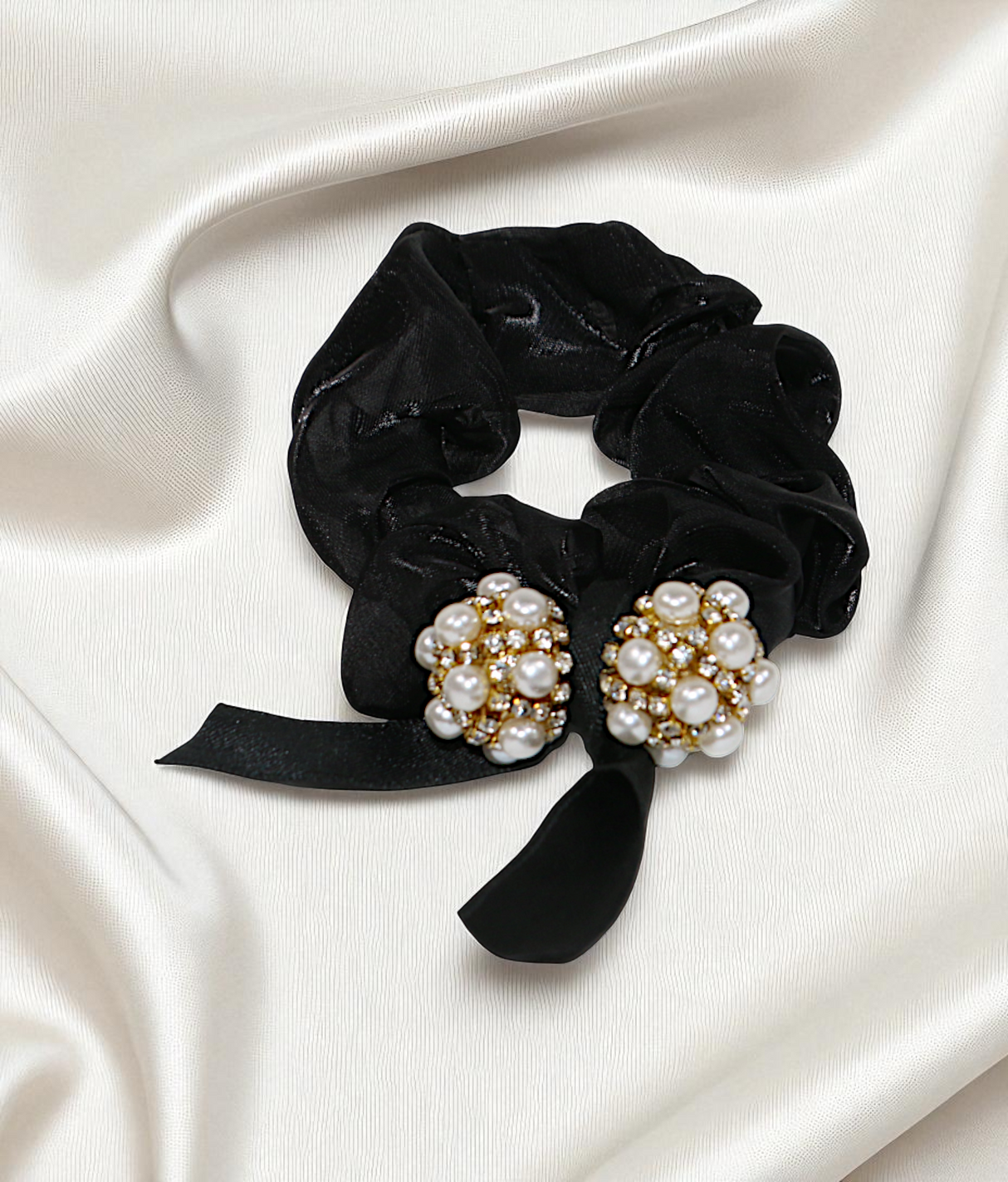 scrunchies mix color with pearls china