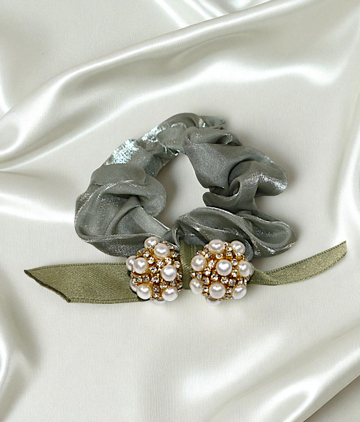 scrunchies mix color with pearls china