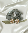 scrunchies mix color with pearls china