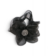 scrunchie mix color with organza flower pearls china