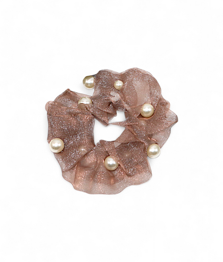 scrunchies mix color with pearls china