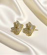 ear ring square bow shape stud china