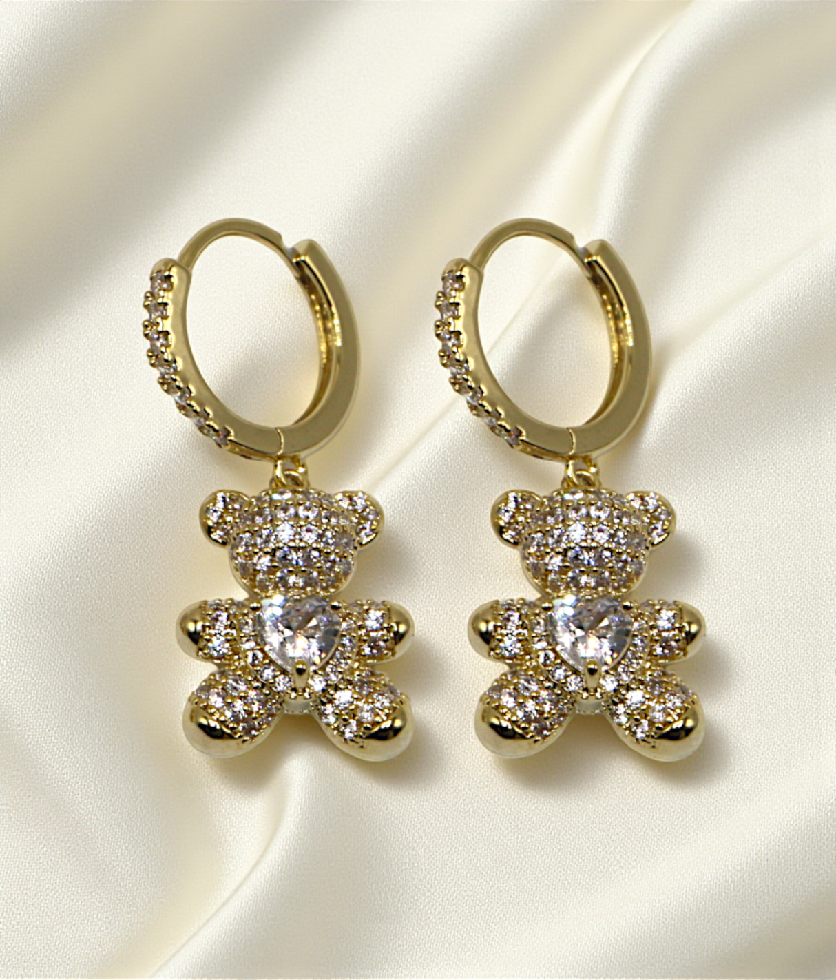 ear ring bear gold plated bali china