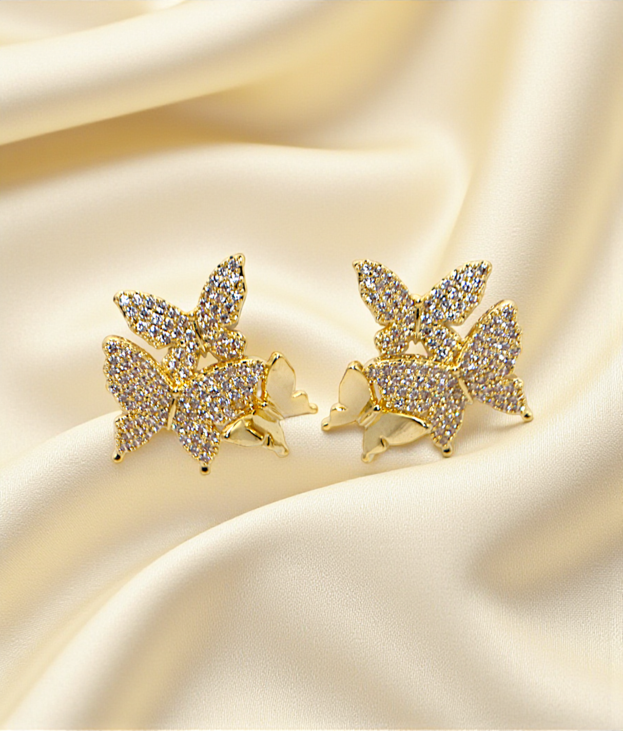 ear ring butterfly diamond stone stud china