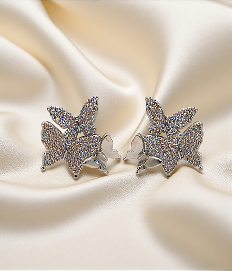 ear ring butterfly diamond stone stud china